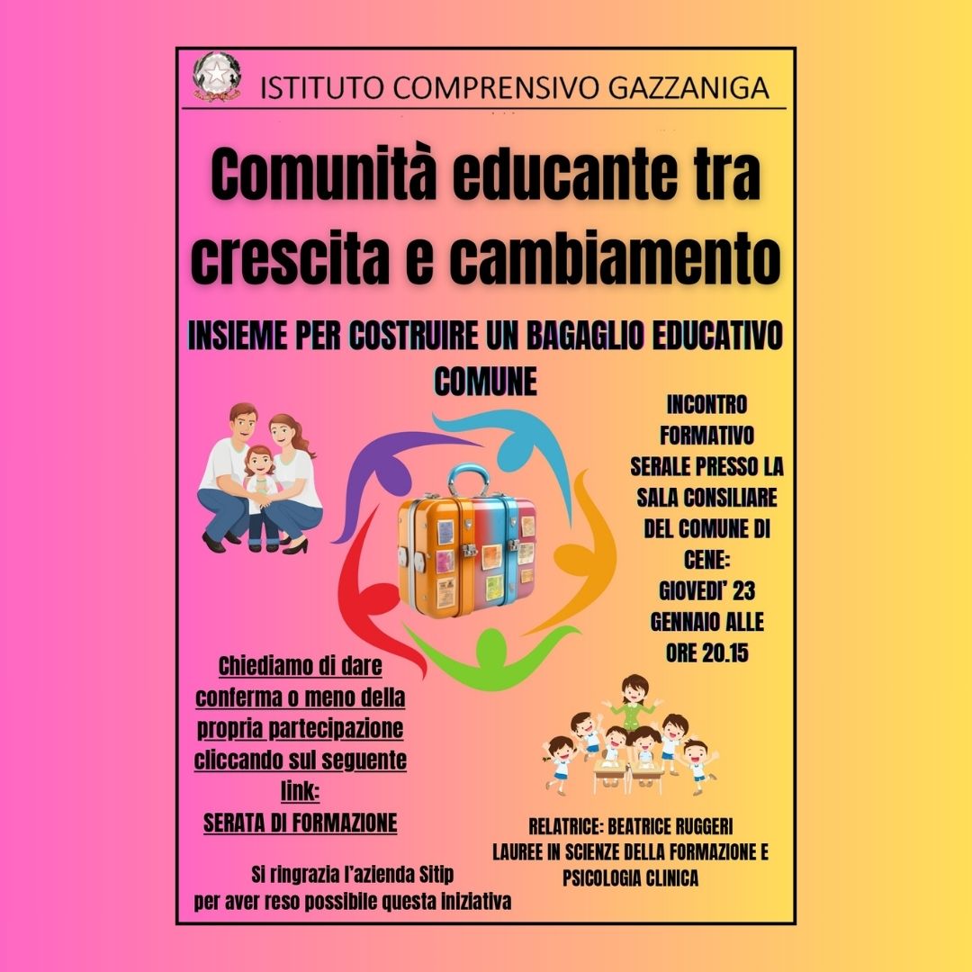 Comunità educante tra crescita e cambiamento