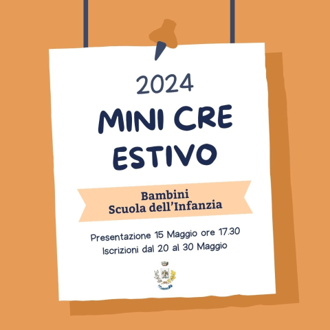 Presentazione Mini Cre 2024
